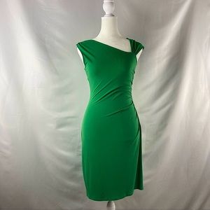 Victoria’s Secret Moda International Green Asymmetrical Shoulder Dress